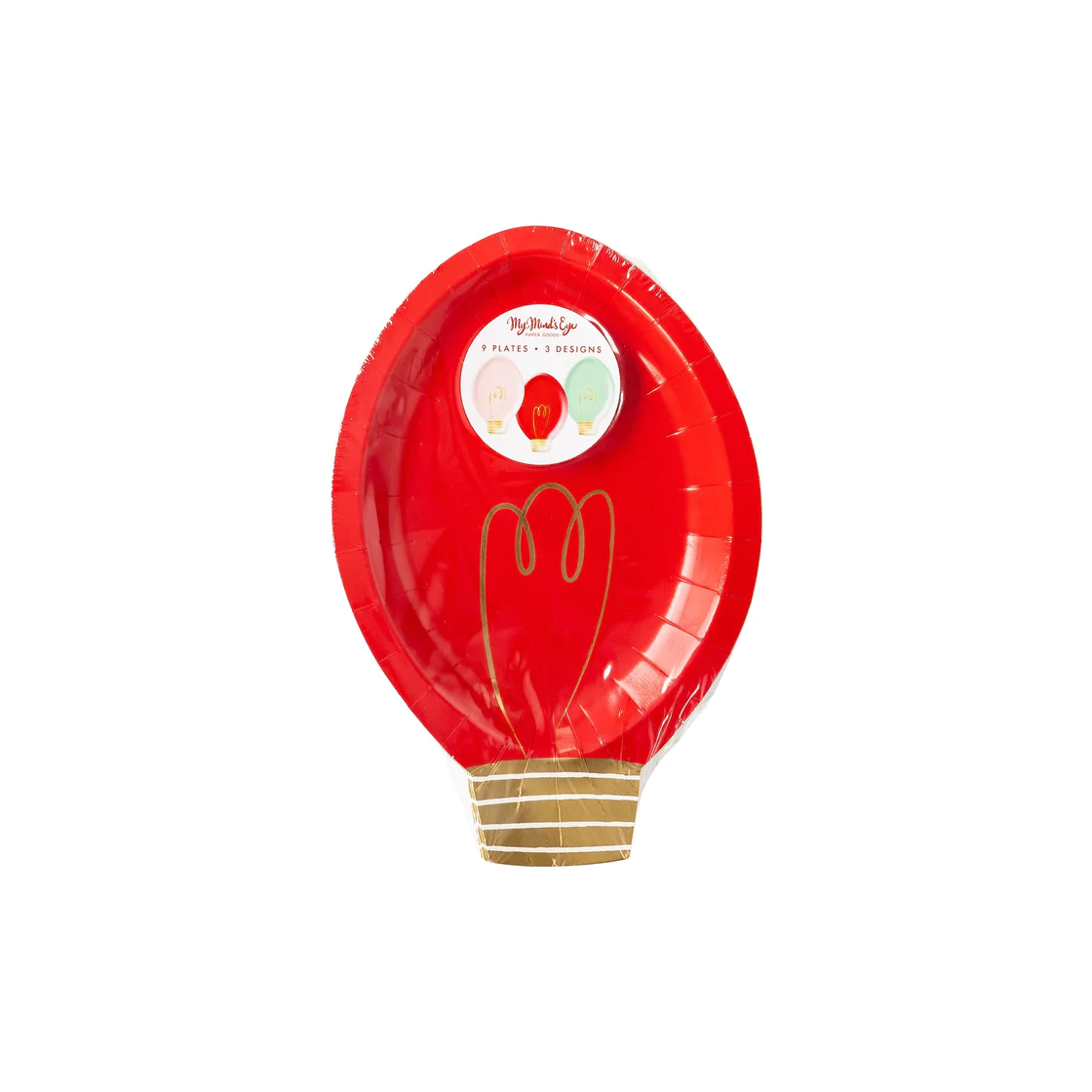 Christmas Light Bulb Shaped Plates